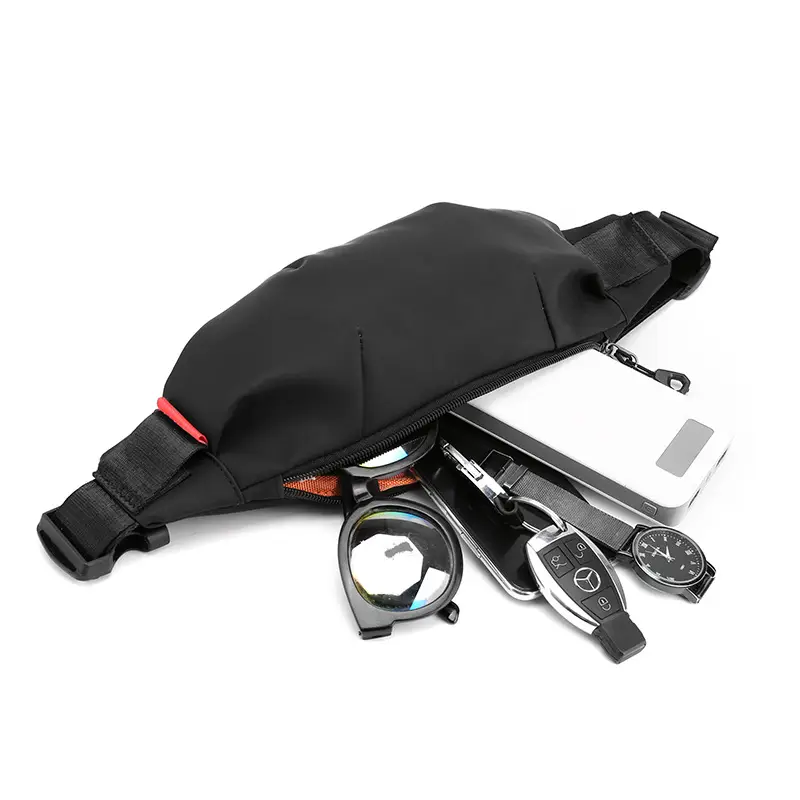 Men's Waterproof Crossbody Waist Bag Black — feature 8