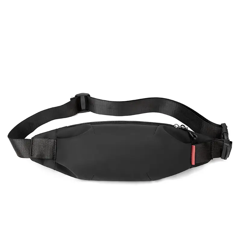 Men's Waterproof Crossbody Waist Bag Black - Image 2