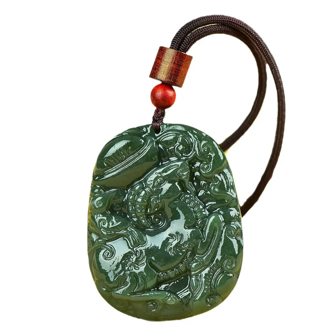 Hetian Jade Ruyi Pendant with Spiral Design - Image 6
