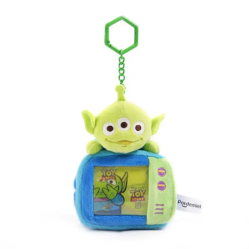 Authentic Disney Toy Story Forky Ham Pig Hugable Dragon Plush Toy Three-Eyed Alien Pendant Keychain