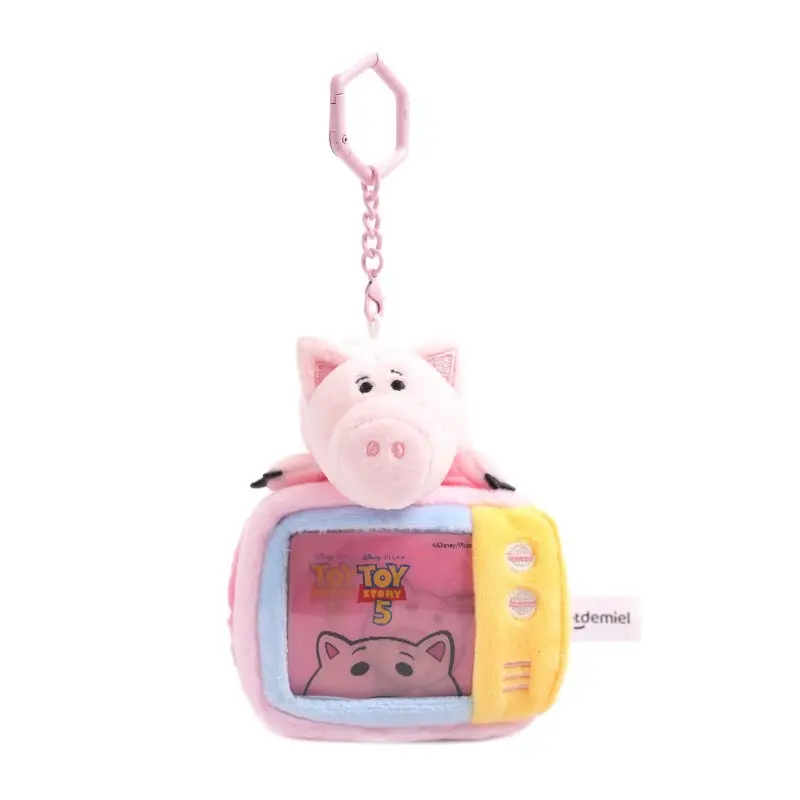 Authentic Disney Toy Story Forky Ham Pig Hugable Dragon Plush Toy Three-Eyed Alien Pendant Keychain