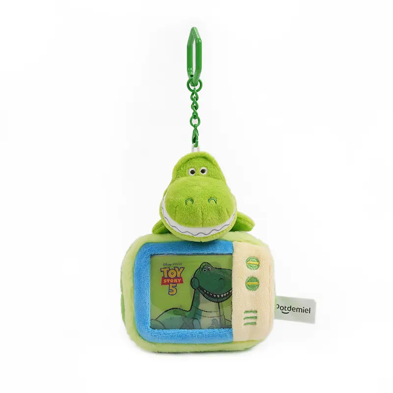 Authentic Disney Toy Story Forky Ham Pig Hugable Dragon Plush Toy Three-Eyed Alien Pendant Keychain
