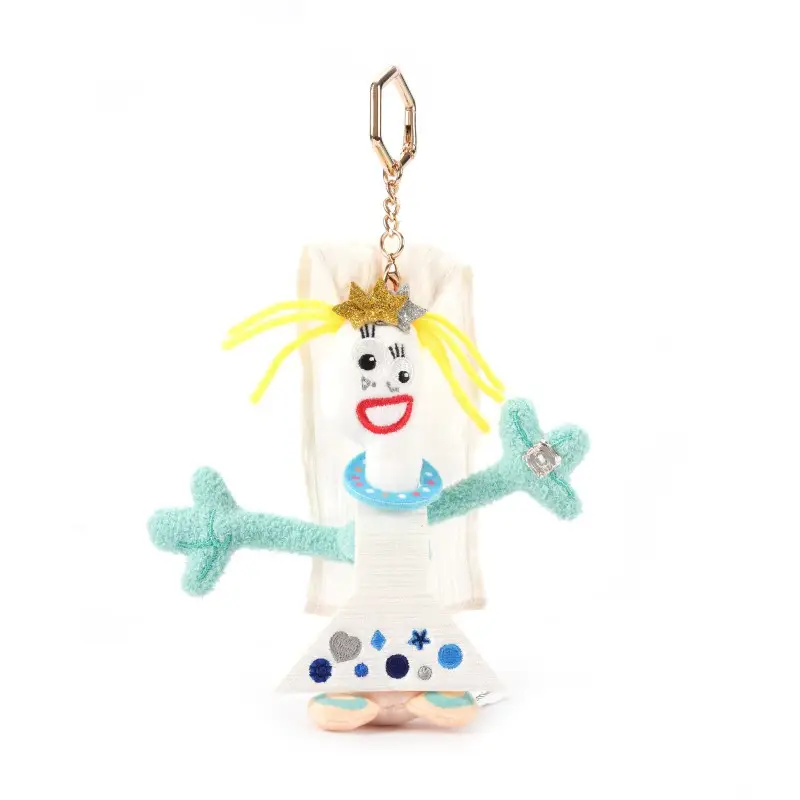 Authentic Disney Toy Story Forky Ham Pig Hugable Dragon Plush Toy Three-Eyed Alien Pendant Keychain