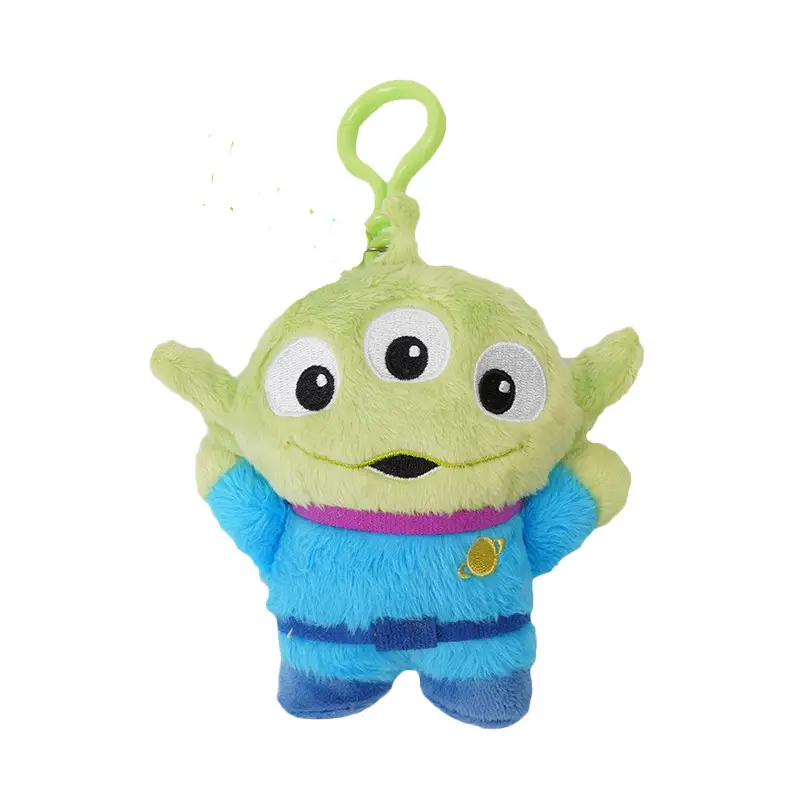 Authentic Disney Toy Story Forky Ham Pig Hugable Dragon Plush Toy Three-Eyed Alien Pendant Keychain