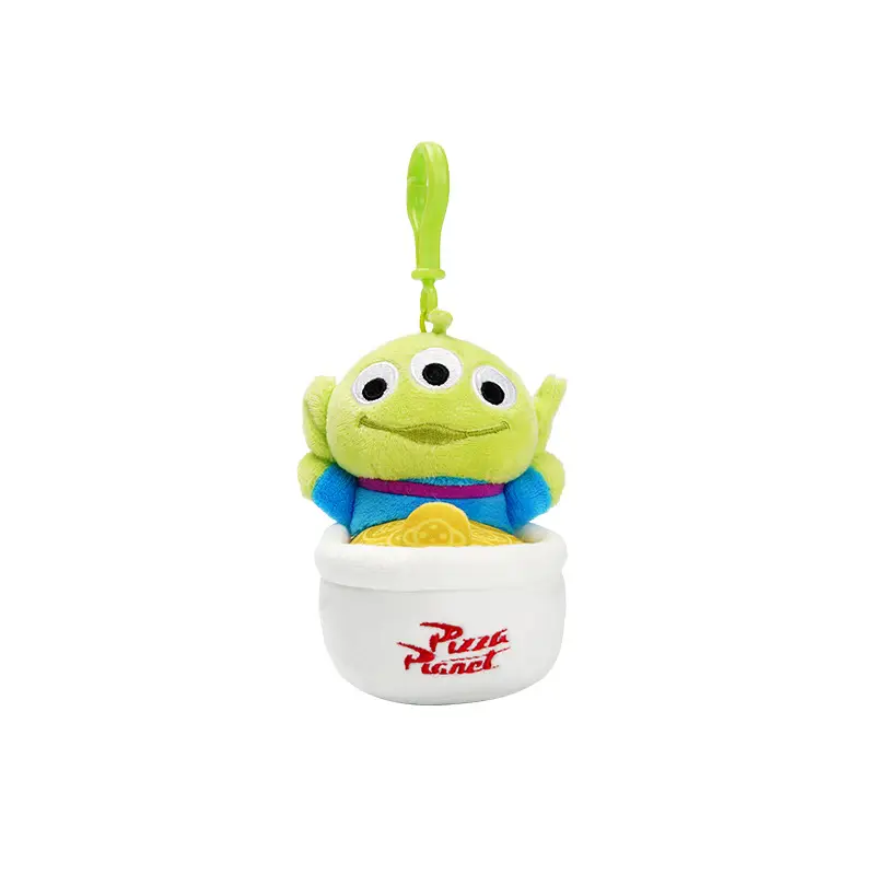 Authentic Disney Toy Story Forky Ham Pig Hugable Dragon Plush Toy Three-Eyed Alien Pendant Keychain