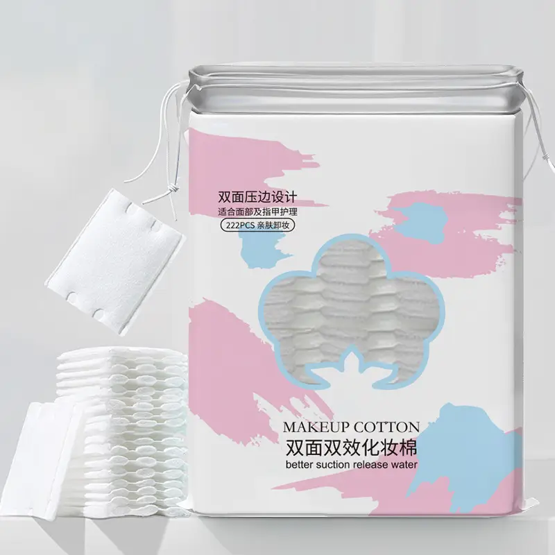 Double-Sided Cotton Makeup Remover Pads 222pcs - Image 3