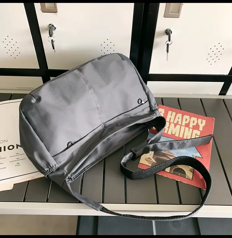 Waterproof Nylon Messenger Bag Orange Large Capacity — feature 40