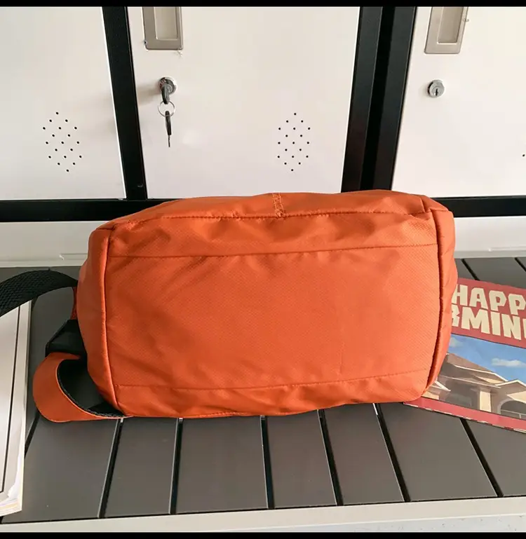 Waterproof Nylon Messenger Bag Orange Large Capacity — feature 45
