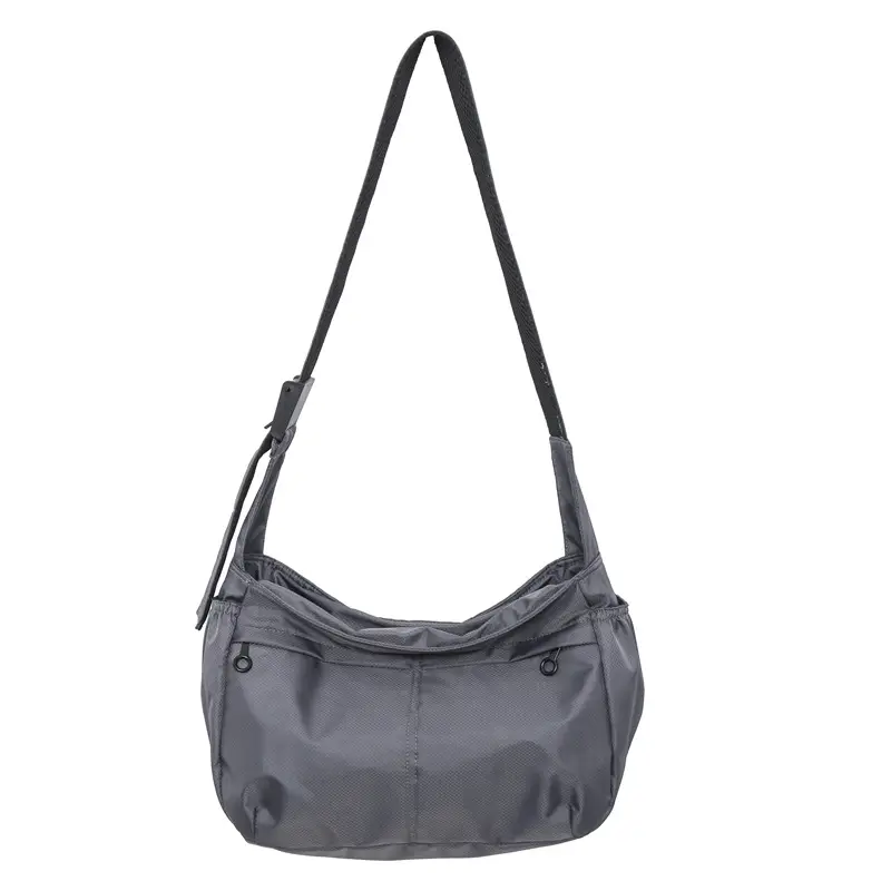 Waterproof Nylon Messenger Bag Orange Large Capacity - Image 3