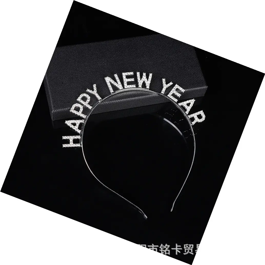 New Year Happy New Year Rhinestone Headband - Image 5