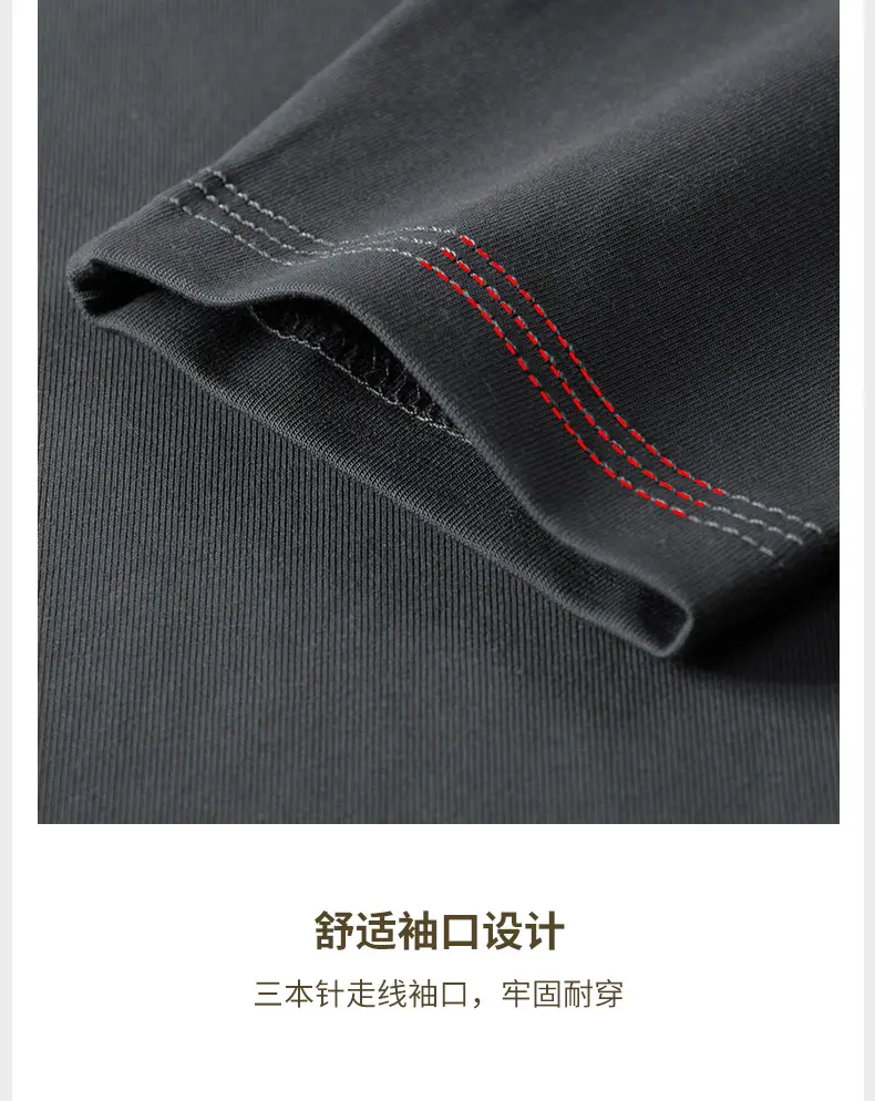 Men's Blue Long Sleeve T-Shirt Spring Autumn Thin Inner — feature 16
