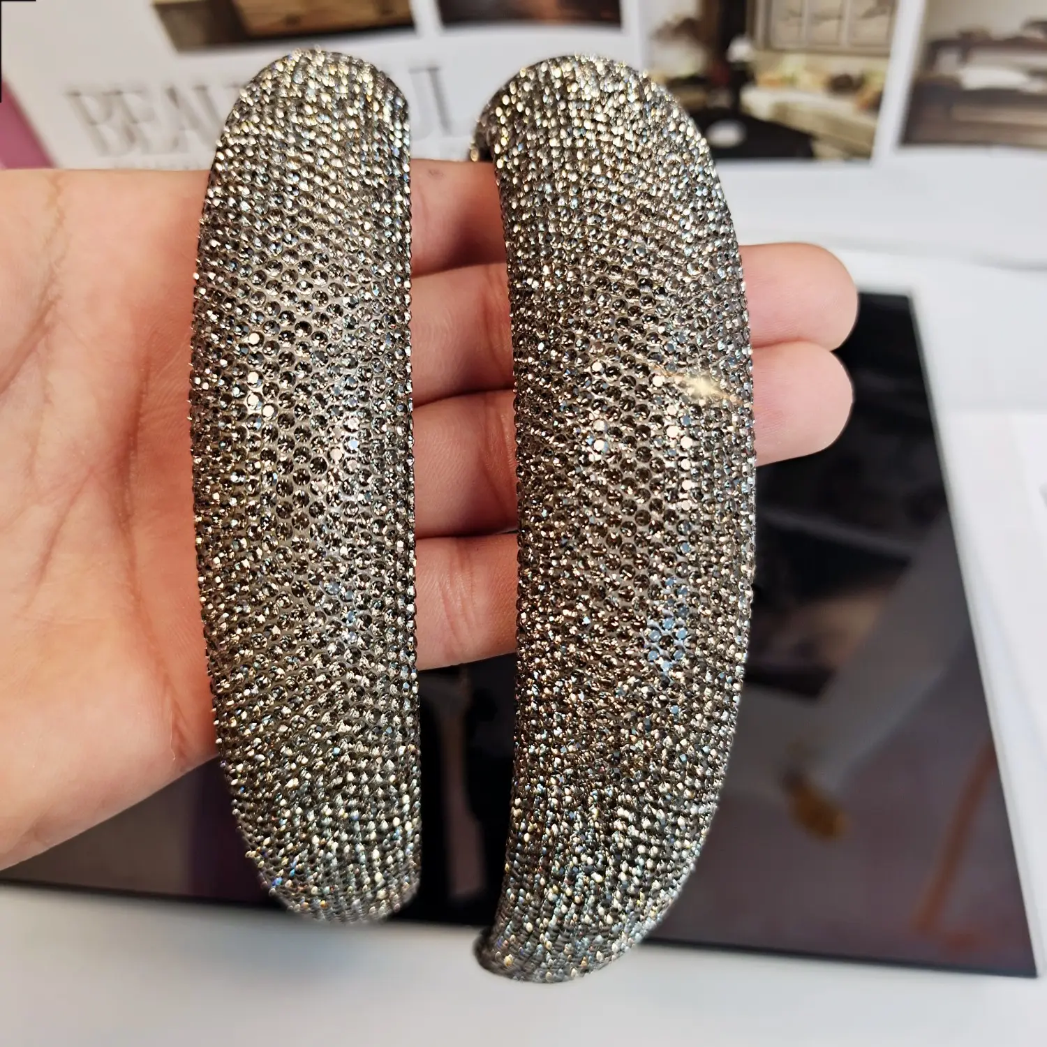 Wide Diamond Hairband for Women High End Star High End