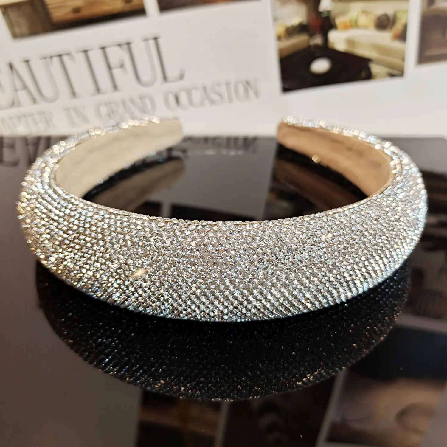 Wide Diamond Hairband for Women High End Star High End — feature 16