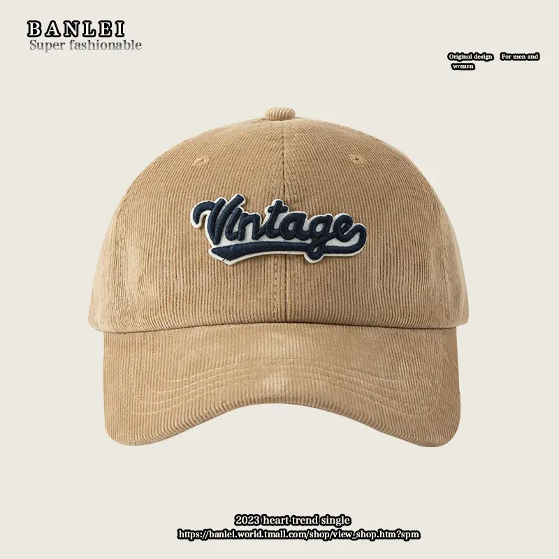 Winter Beige Vintage Knitted Baseball Cap for Women - Image 8