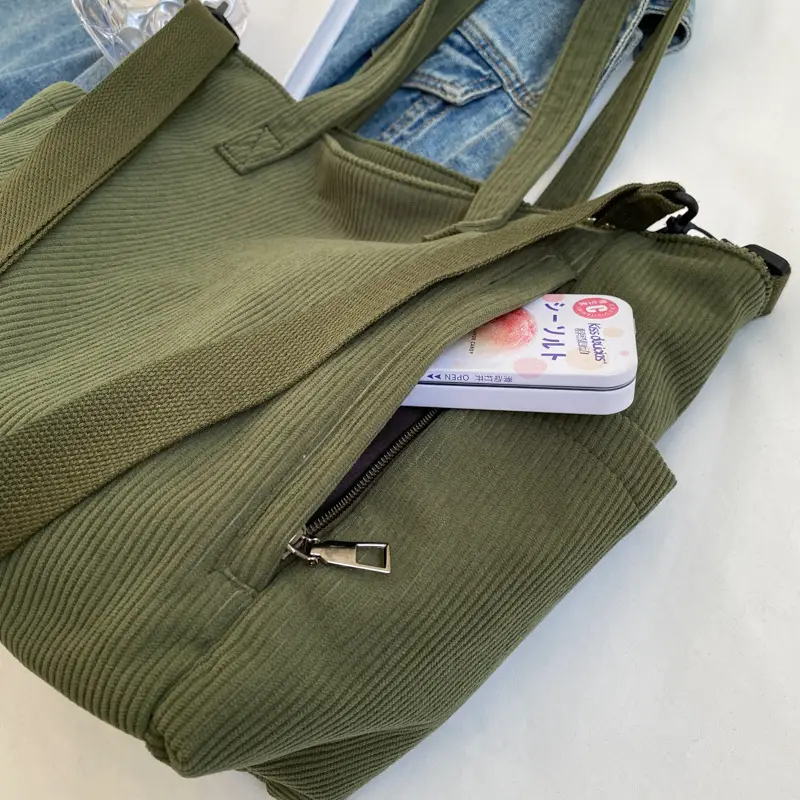 New Corduroy Tote Bag Female Commuter Large Capacity — feature 13