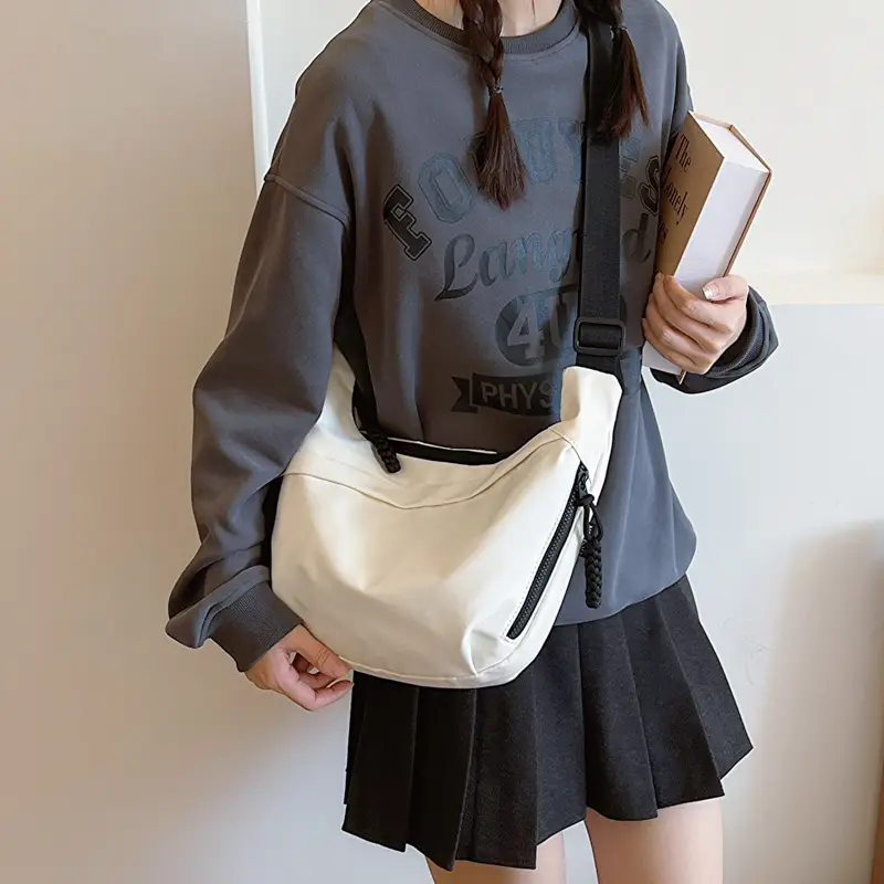 Women's 2023 Shoulder Bag Red Black White Korean Style - Image 6