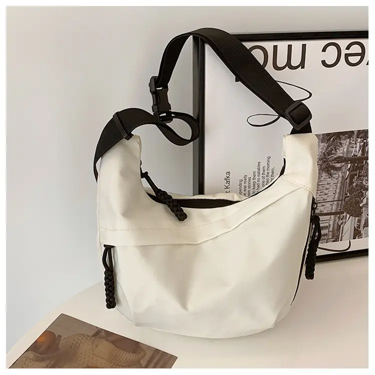 Women's 2023 Shoulder Bag Red Black White Korean Style - Image 4