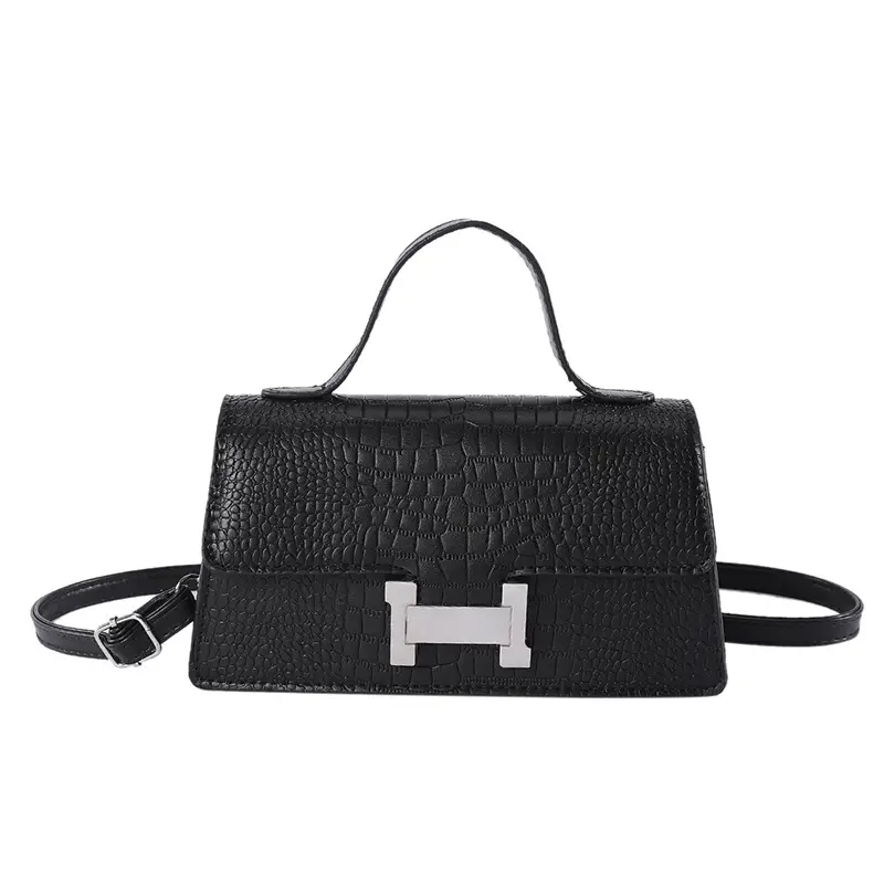 Black H-Logo Shoulder Bag for Women - Image 12