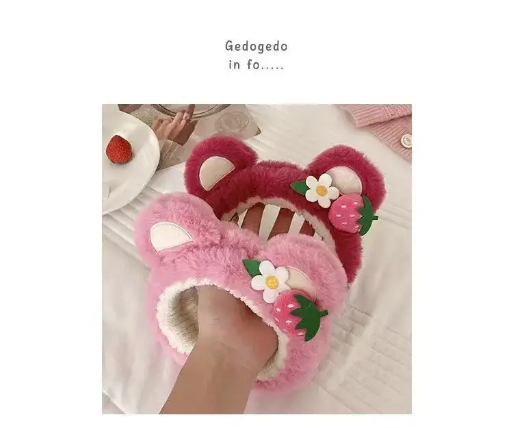Plush Strawberry Bear Headband for Girls — feature 23