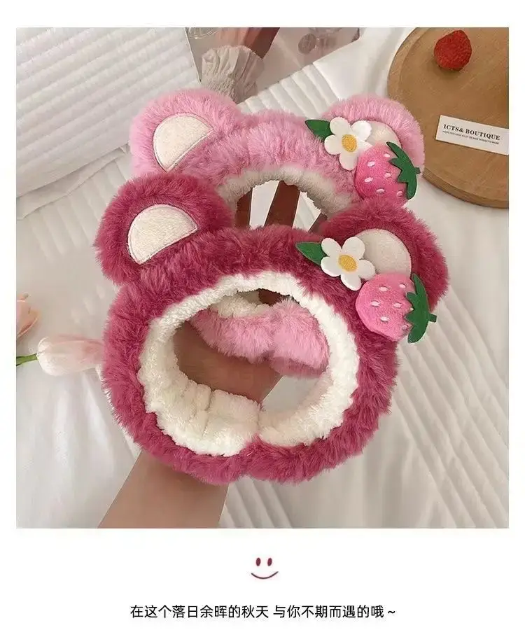 Plush Strawberry Bear Headband for Girls — feature 30