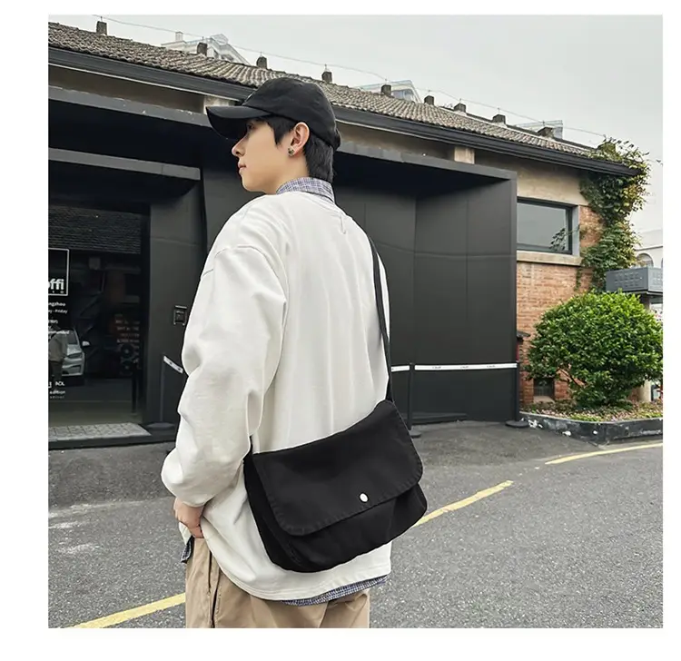 Japanese Style Green Messenger Bag for Women — feature 10