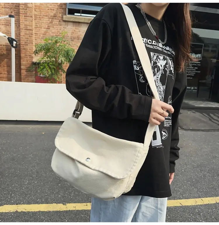 Japanese Style Green Messenger Bag for Women — feature 20