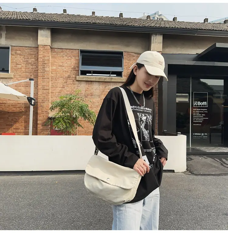 Japanese Style Green Messenger Bag for Women — feature 21