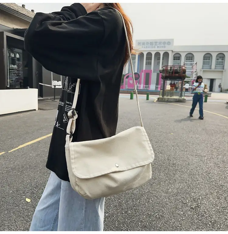 Japanese Style Green Messenger Bag for Women — feature 24