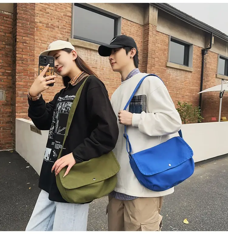Japanese Style Green Messenger Bag for Women — feature 28