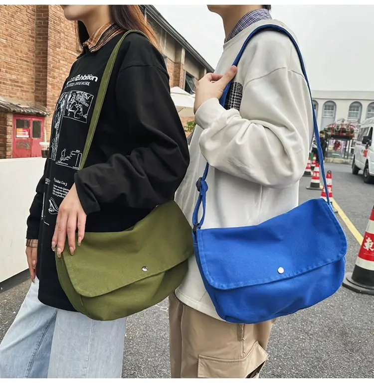 Japanese Style Green Messenger Bag for Women — feature 31