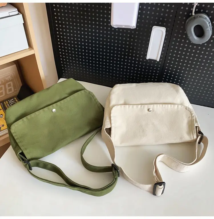 Japanese Style Green Messenger Bag for Women — feature 42