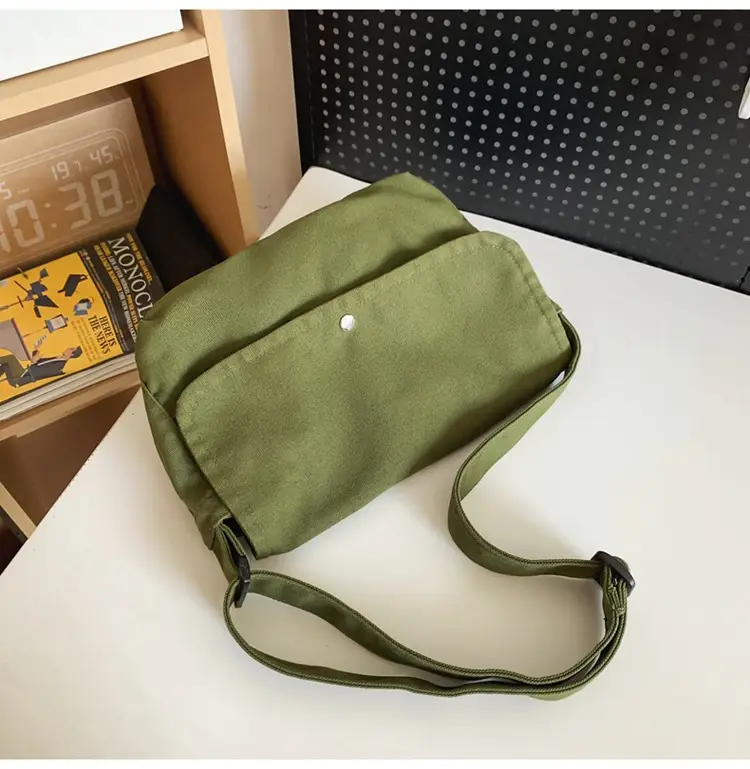 Japanese Style Green Messenger Bag for Women — feature 47