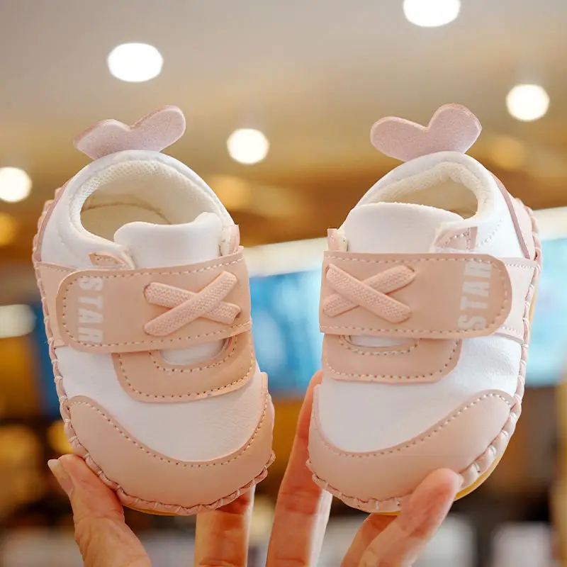 White Soft Baby Shoes for 0-1 Years Anti-Slip