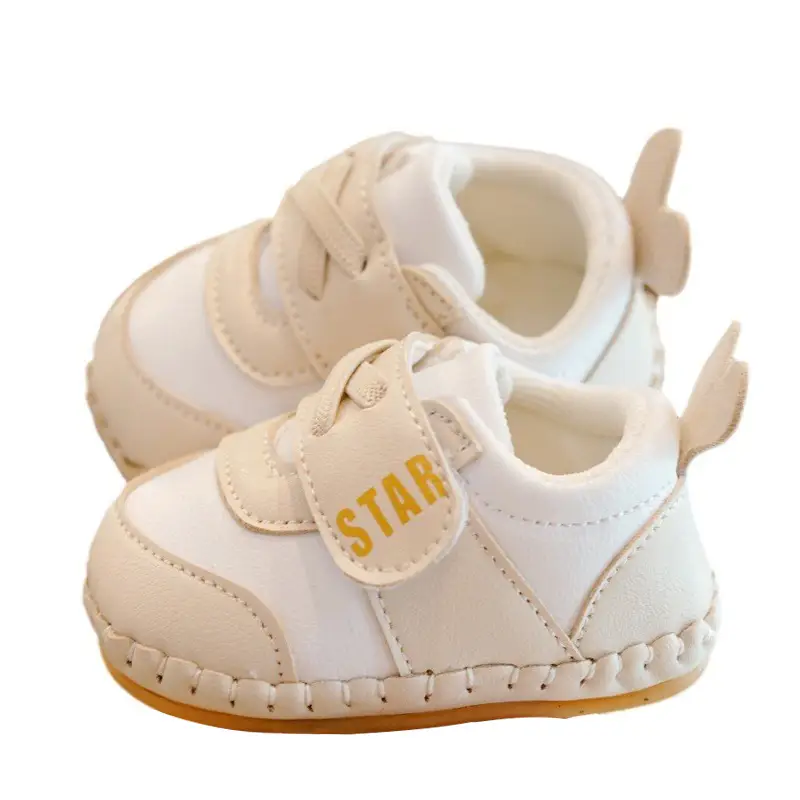White Soft Baby Shoes for 0-1 Years Anti-Slip