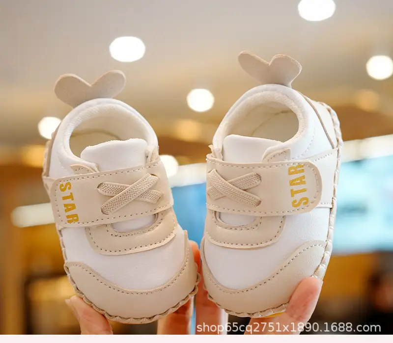White Soft Baby Shoes for 0-1 Years Anti-Slip — feature 3