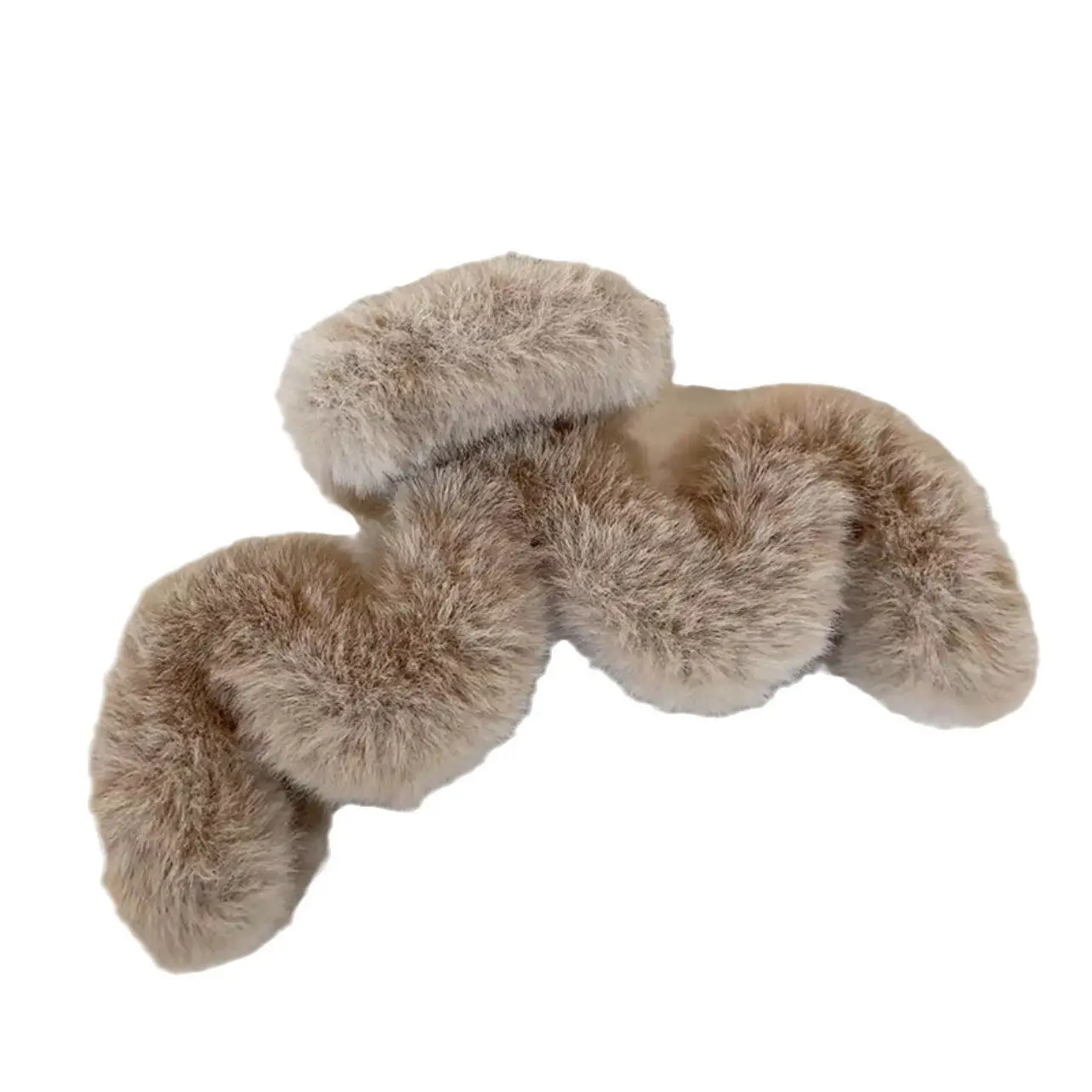 Furry Pom Pom Hair Clip Women Large Volume