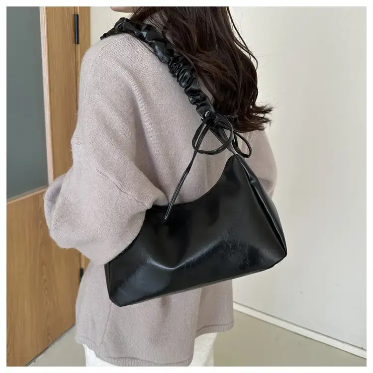 Beige Pleated Shoulder Crossbody Bag for Women — feature 16