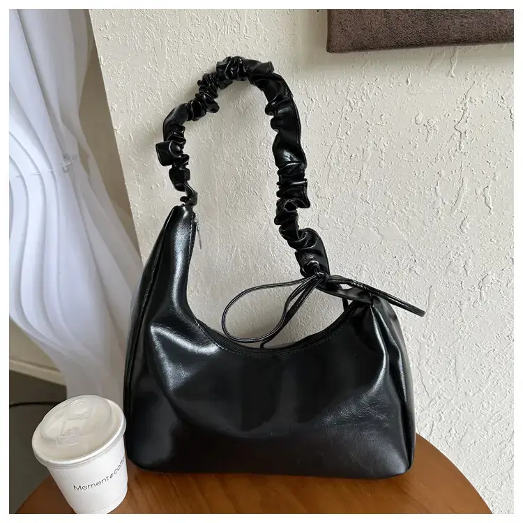 Beige Pleated Shoulder Crossbody Bag for Women — feature 39