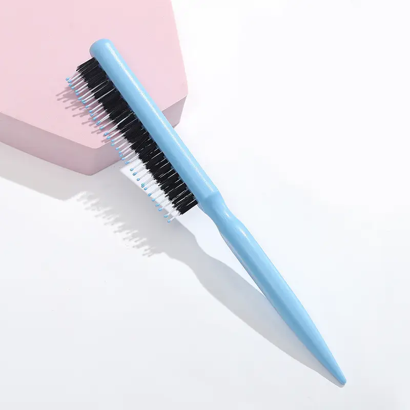 Three-Row Bristle Hair Comb Pink Fluffy Mane Shape - Image 2
