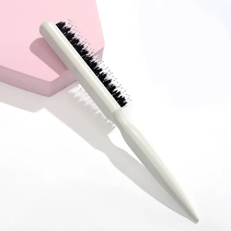 Three-Row Bristle Hair Comb Pink Fluffy Mane Shape - Image 3