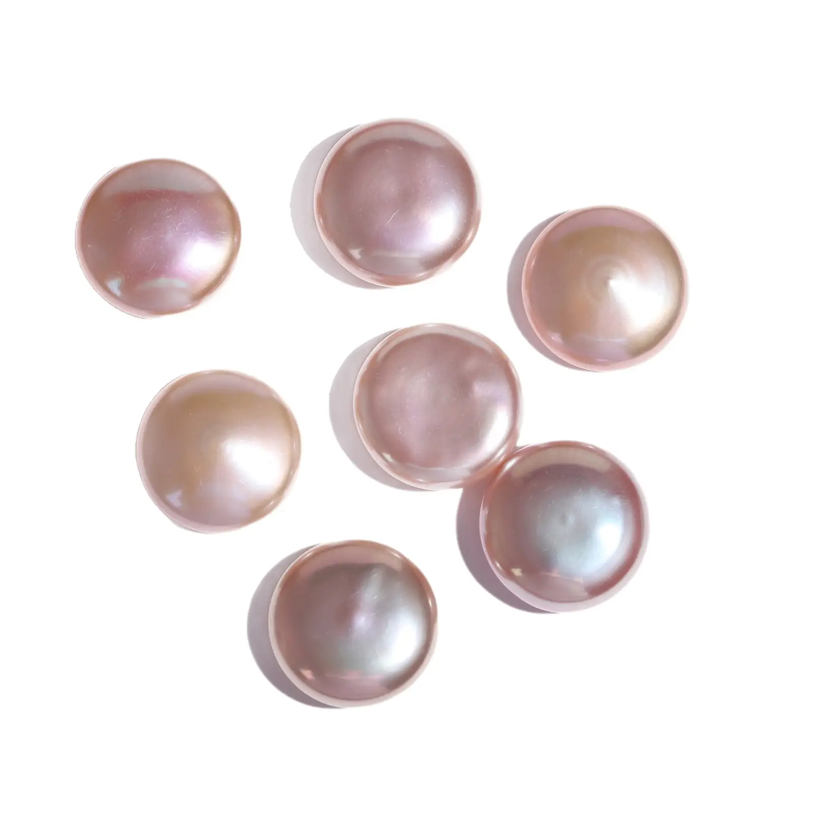 13-16mm High Quality Button Pearls Colorful Oblate Wholesale - Image 7