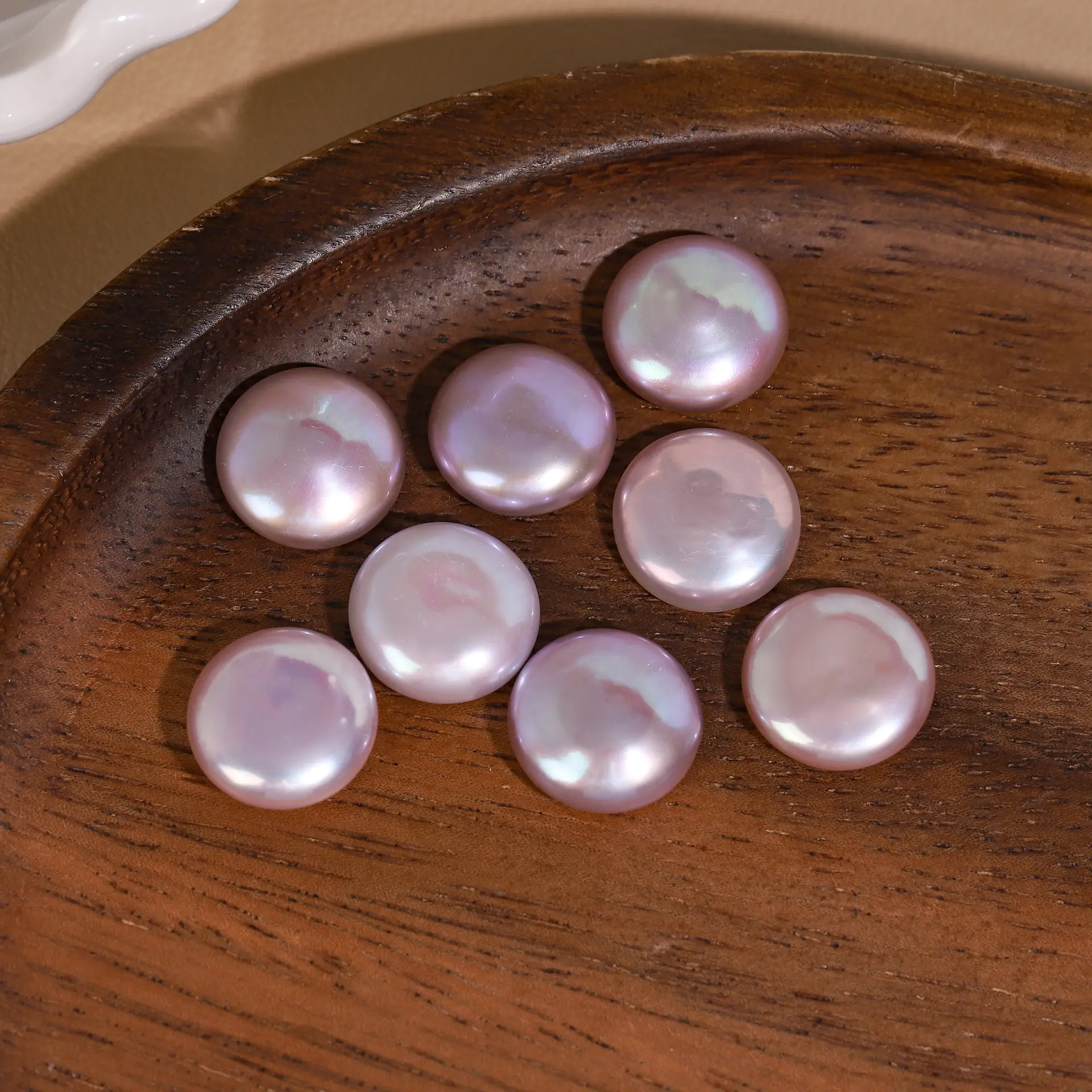 13-16mm High Quality Button Pearls Colorful Oblate Wholesale — feature 10