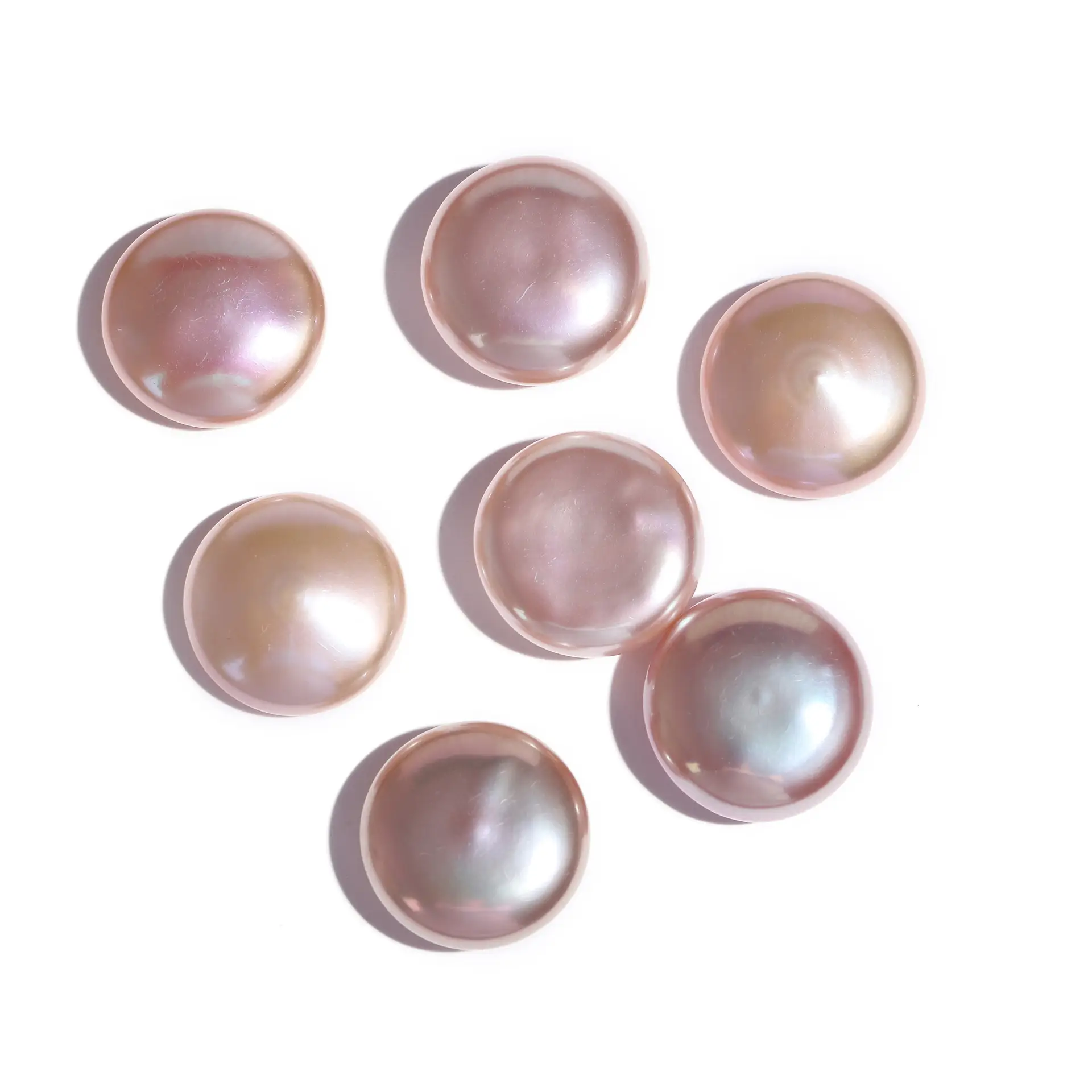 13-16mm High Quality Button Pearls Colorful Oblate Wholesale — feature 4
