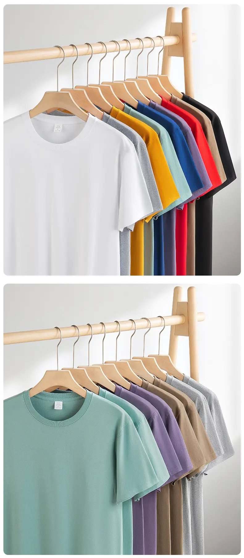 Men Cotton Long Sleeve T-Shirt White Round Neck — feature 19