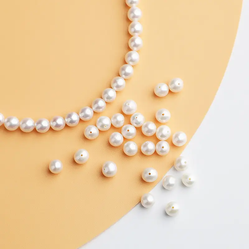 Natural Pearl Bracelet with Round Freshwater Beads - Image 2