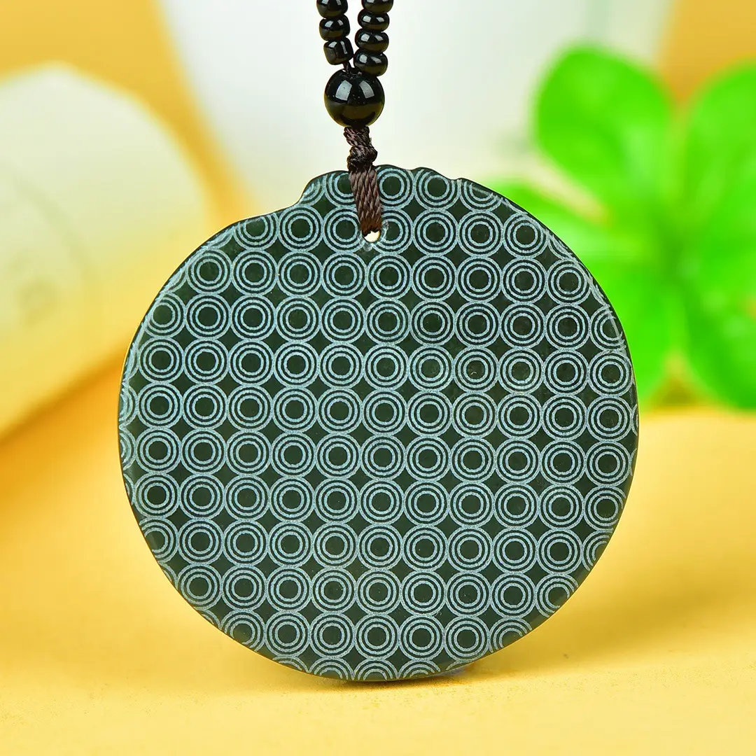 Hetian Jade Pendant with Beast Design Green - Image 5