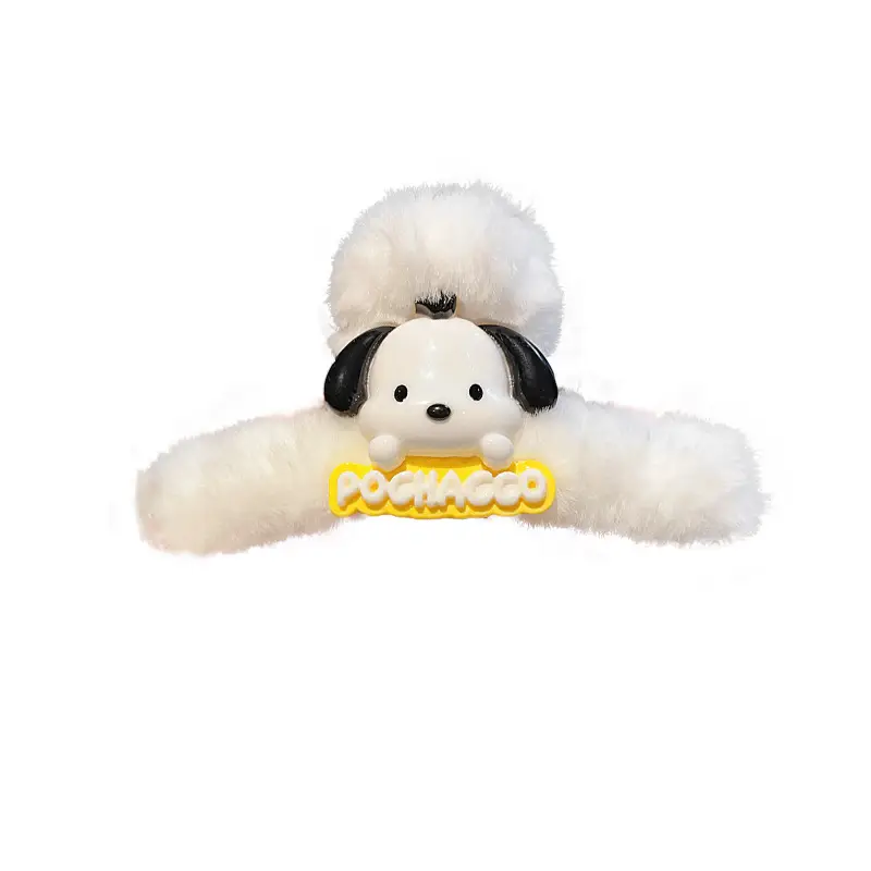Plush Shark Hair Clip for Women Winter Accessories - Image 10