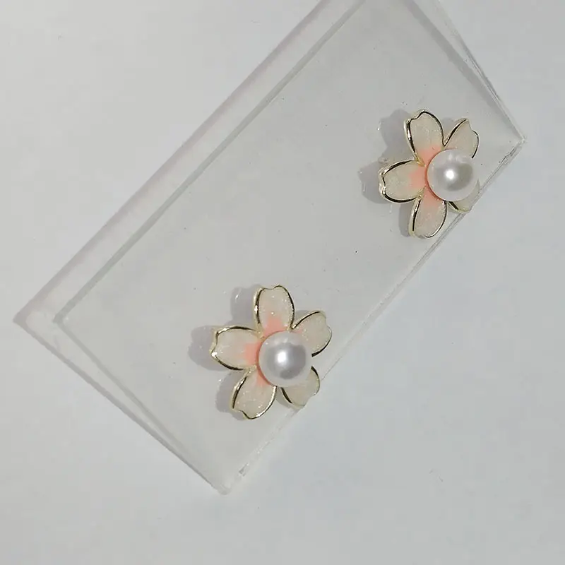 Sakura Blossom Pearl Earrings S925 Silver — feature 14