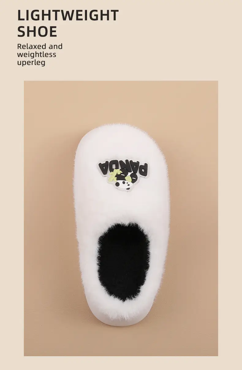 Women Cotton Slippers White Winter Warm Non-Slip — feature 5