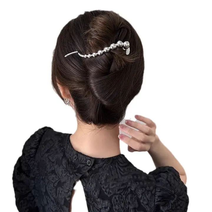 Cold Wind Bow Frog Buckle Hairpin Women's 2024 New